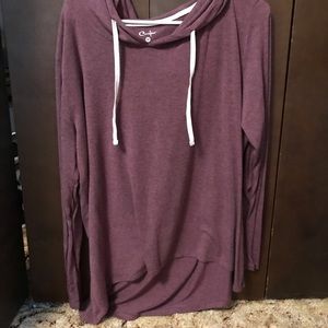 Oversized long hoodie